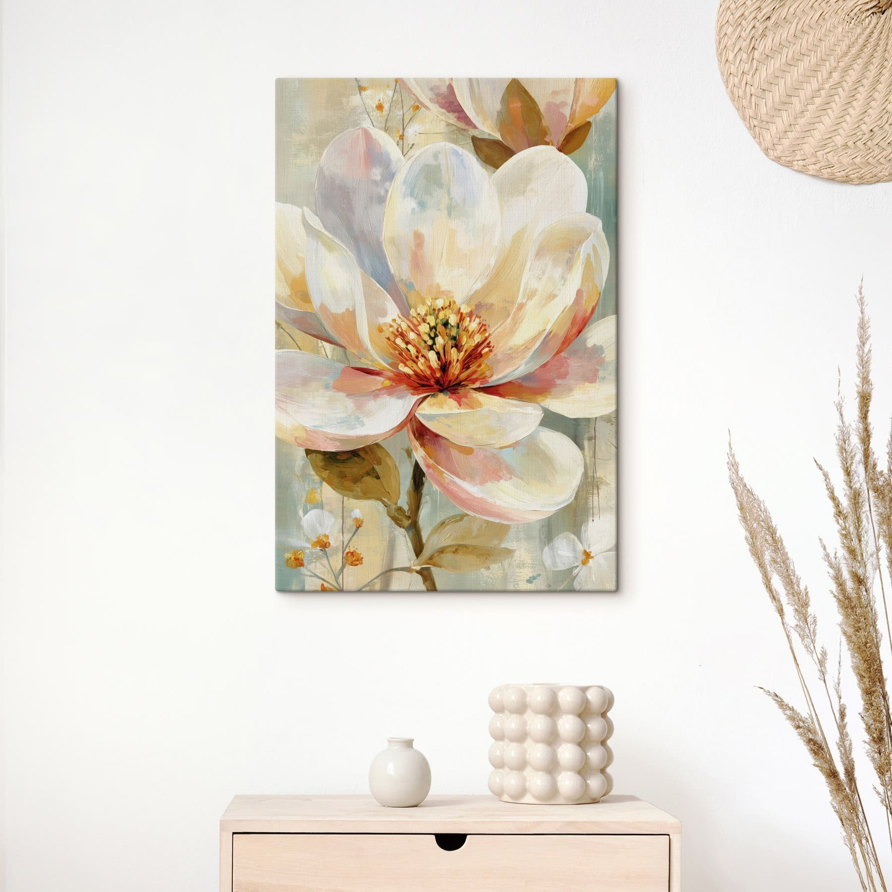 Delicate bloom in soft pastel hues