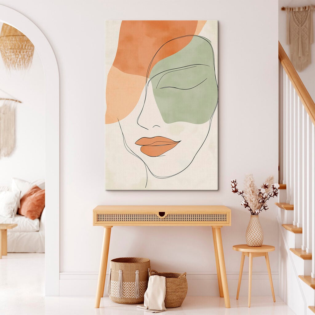 Drawing of a woman's face