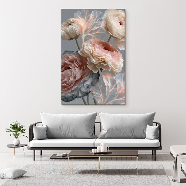 Delicate blooms in soft hues