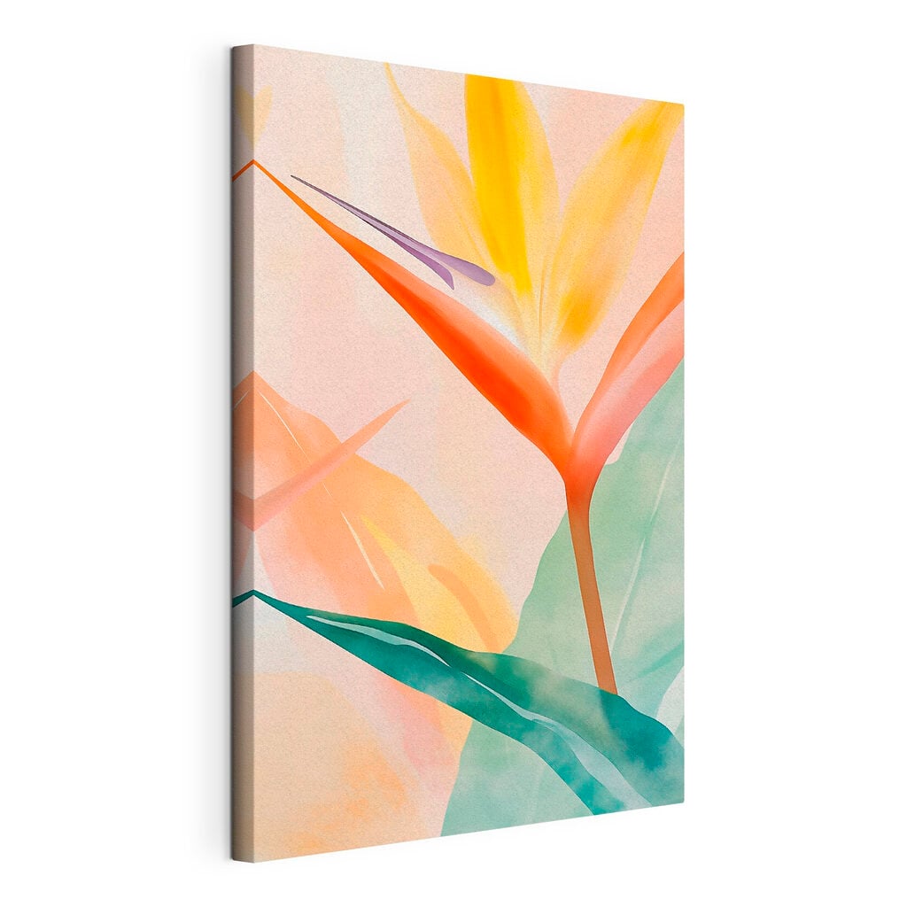 Vibrant colors of tropical foliage
