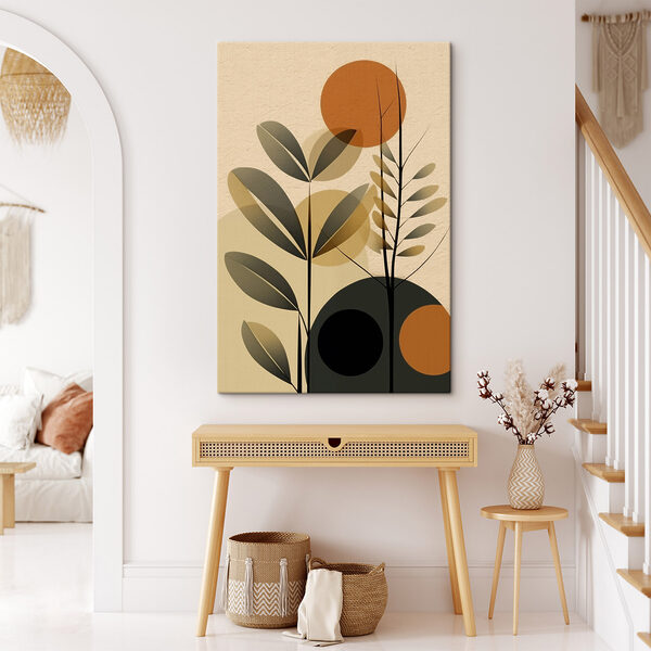 Canvas Schilderijen Canvas Schilderijen Minimalistisch kunstontwerp geïnspireerd door de natuur (Artikelnummer: s49438)