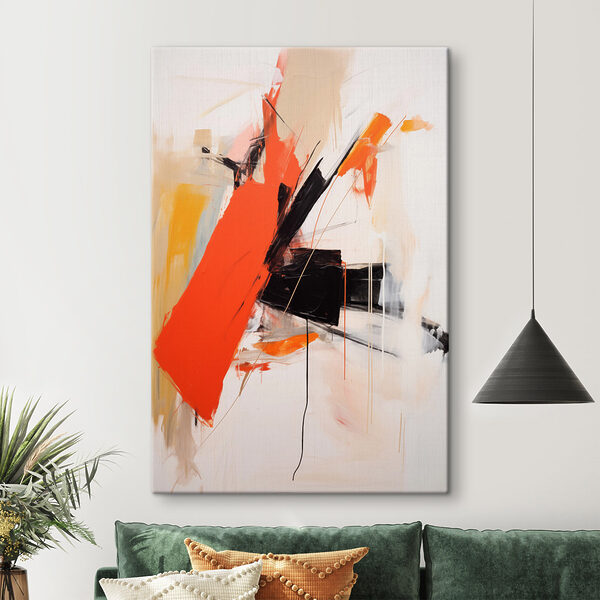 Canvas Schilderijen Canvas Schilderijen Schilderij van een kleurrijk schilderij (Artikelnummer: s49569)