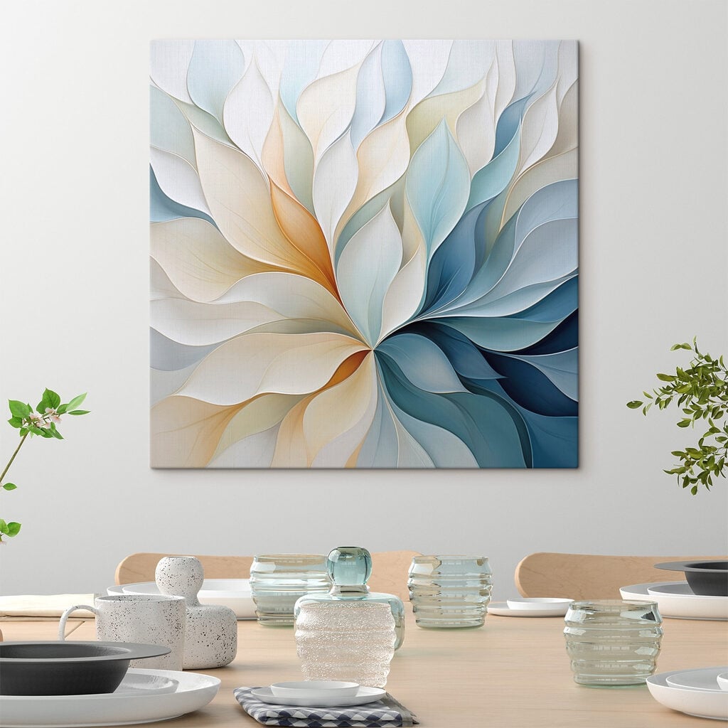 Flowing patterns in soft hues