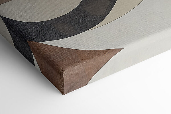 Abstract curves in earth tones