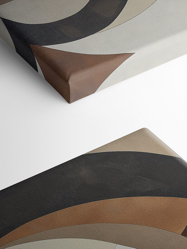 Abstract curves in earth tones