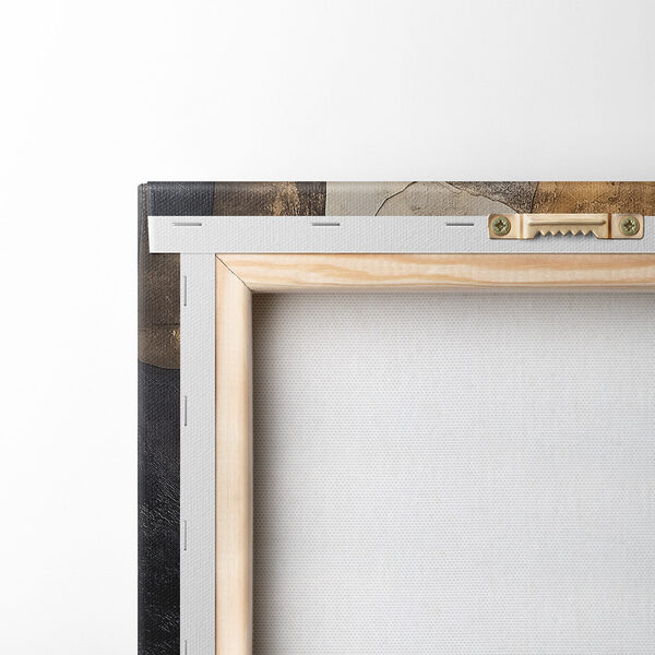 Abstract composition in contrasting colors