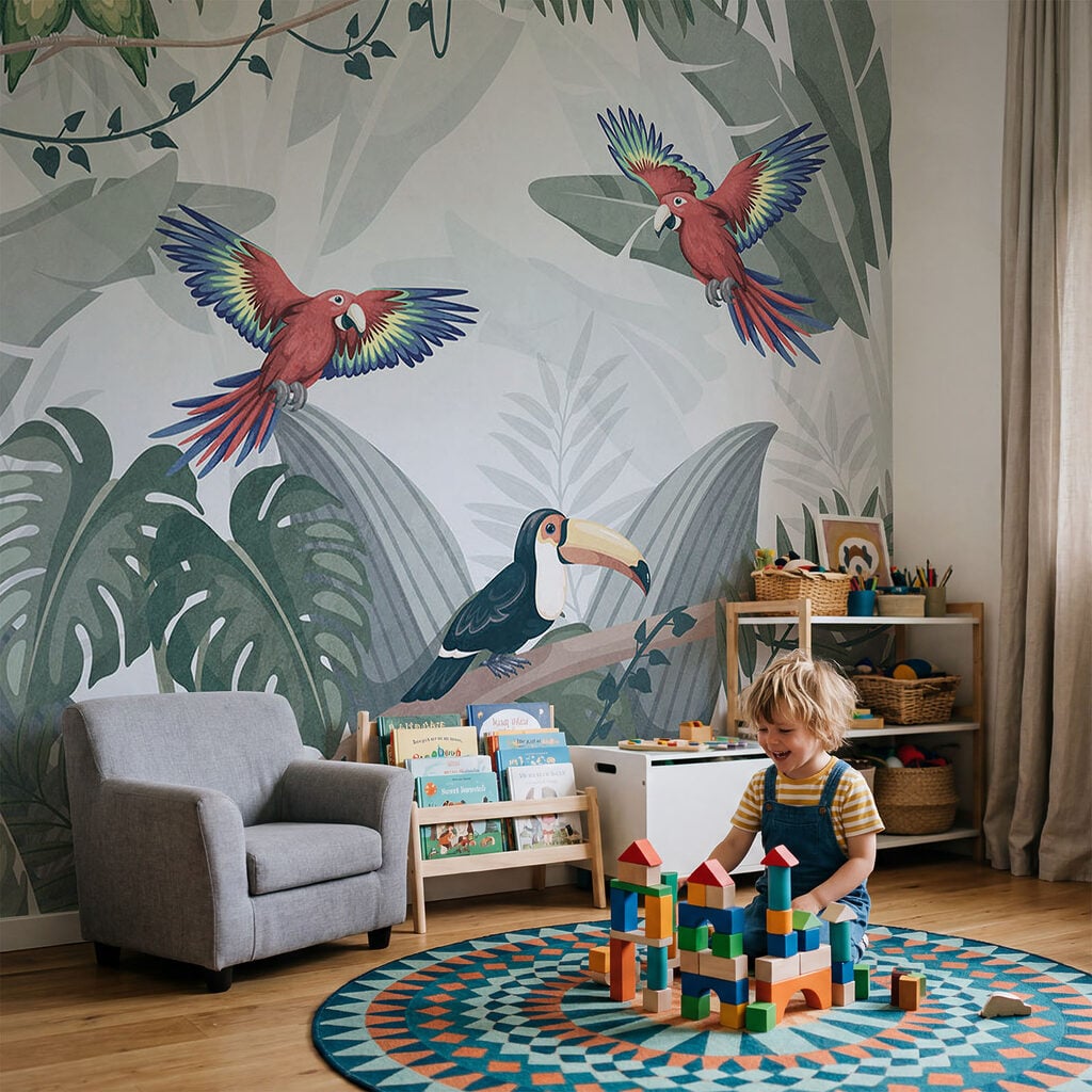 Een groep vogels op een boomtak