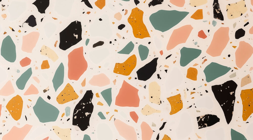 Getextureerd oppervlak met kleurrijke fragmenten Getextureerd oppervlak met kleurrijke fragmenten